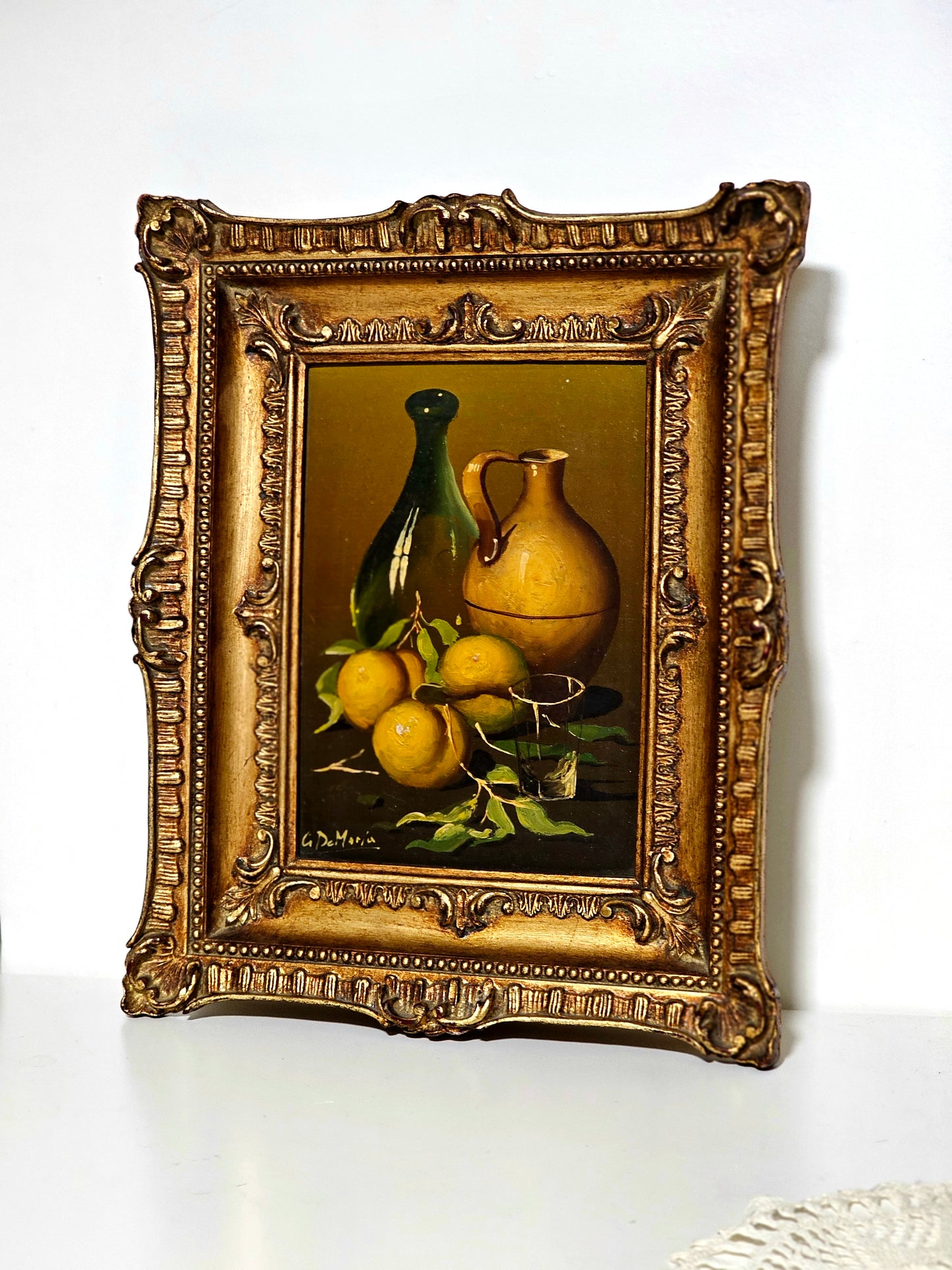 Italian Still Life Oil on Board