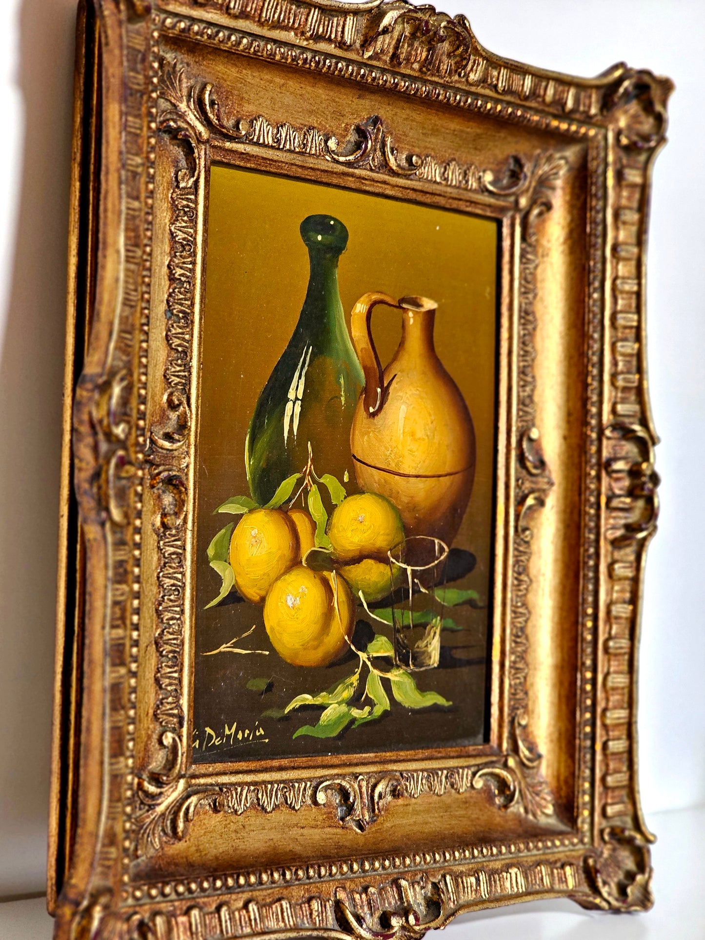 Italian Still Life Oil on Board