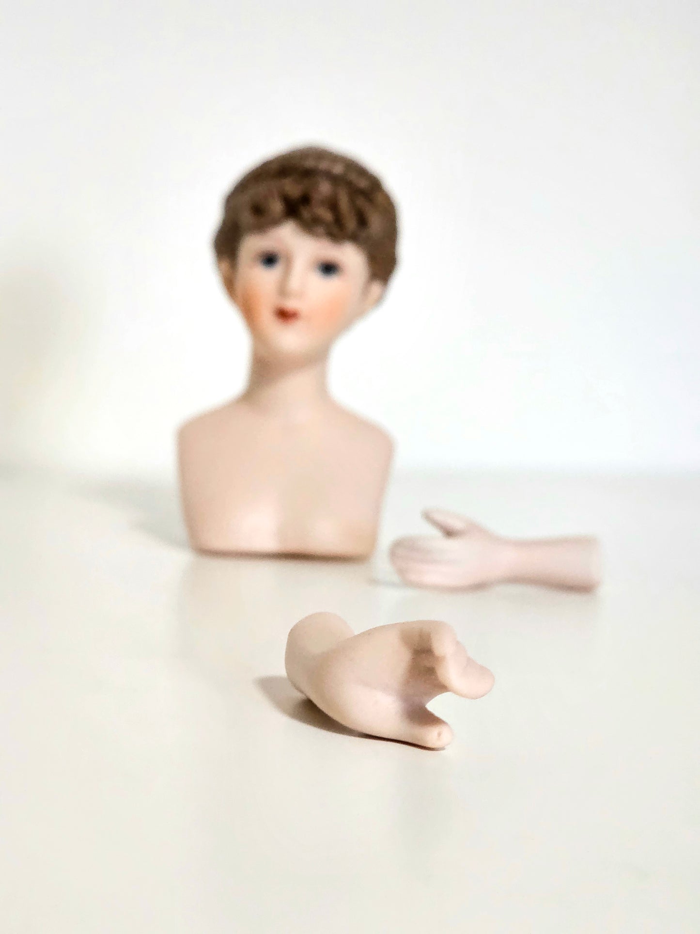 1993 Porcelain Doll Bust & Arms