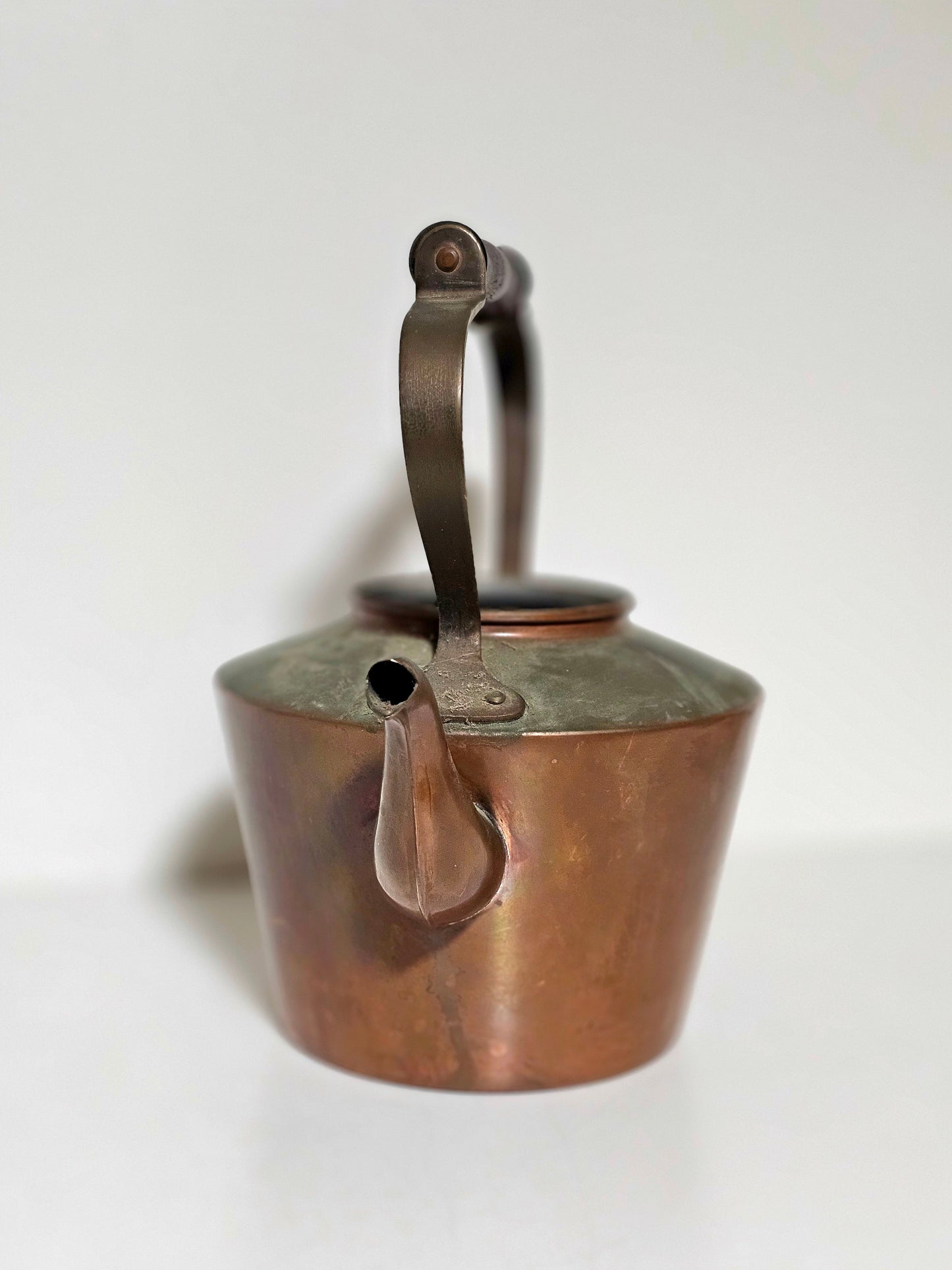 Copper Tea Kettle with Wooden Handle