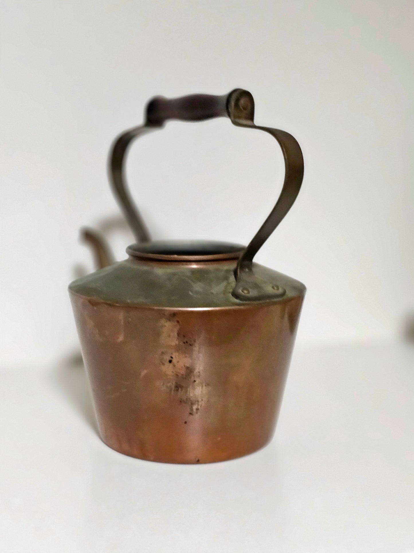 Copper Tea Kettle with Wooden Handle
