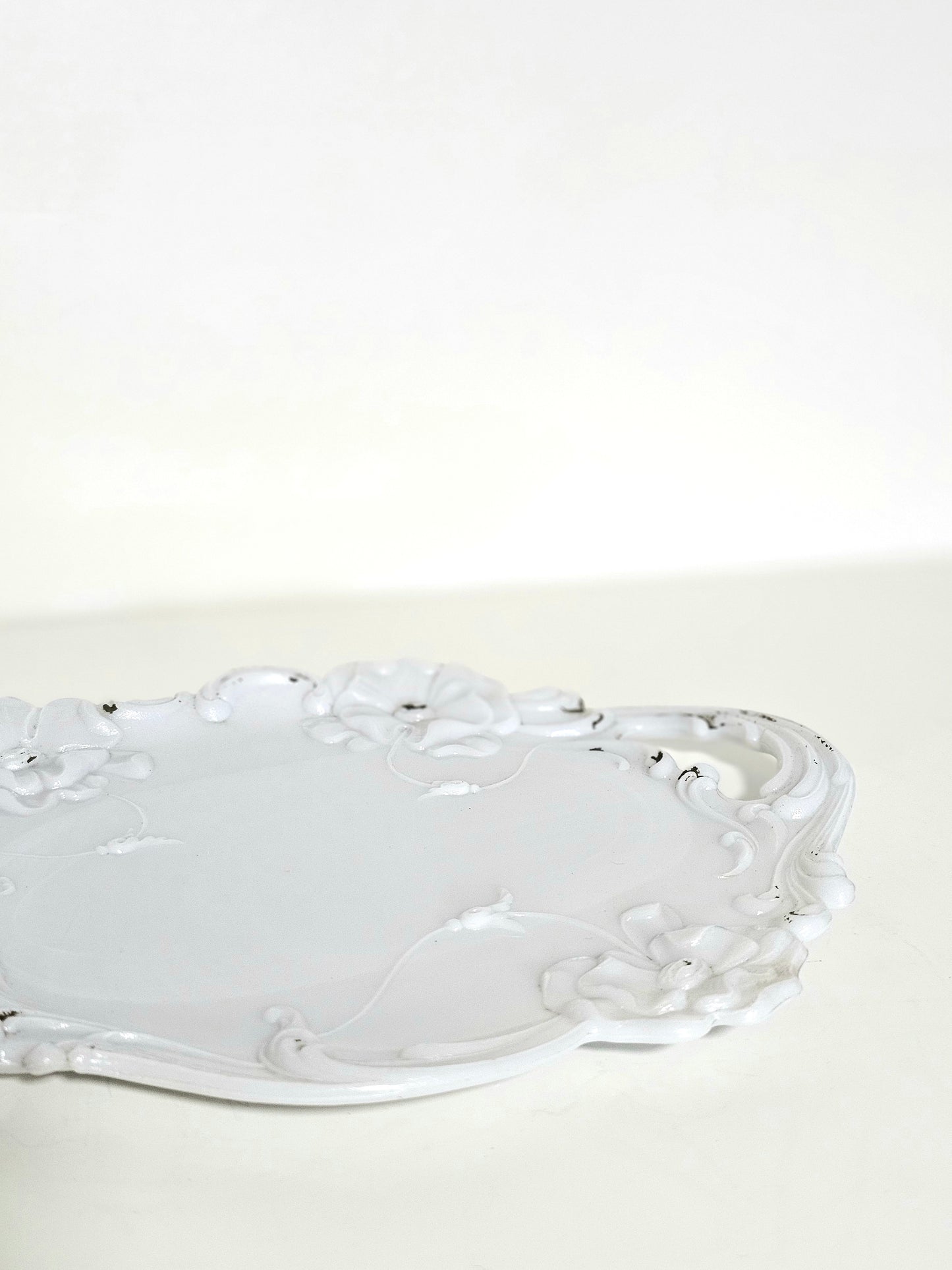 Antique Victorian Milk Glass Dresser Dish