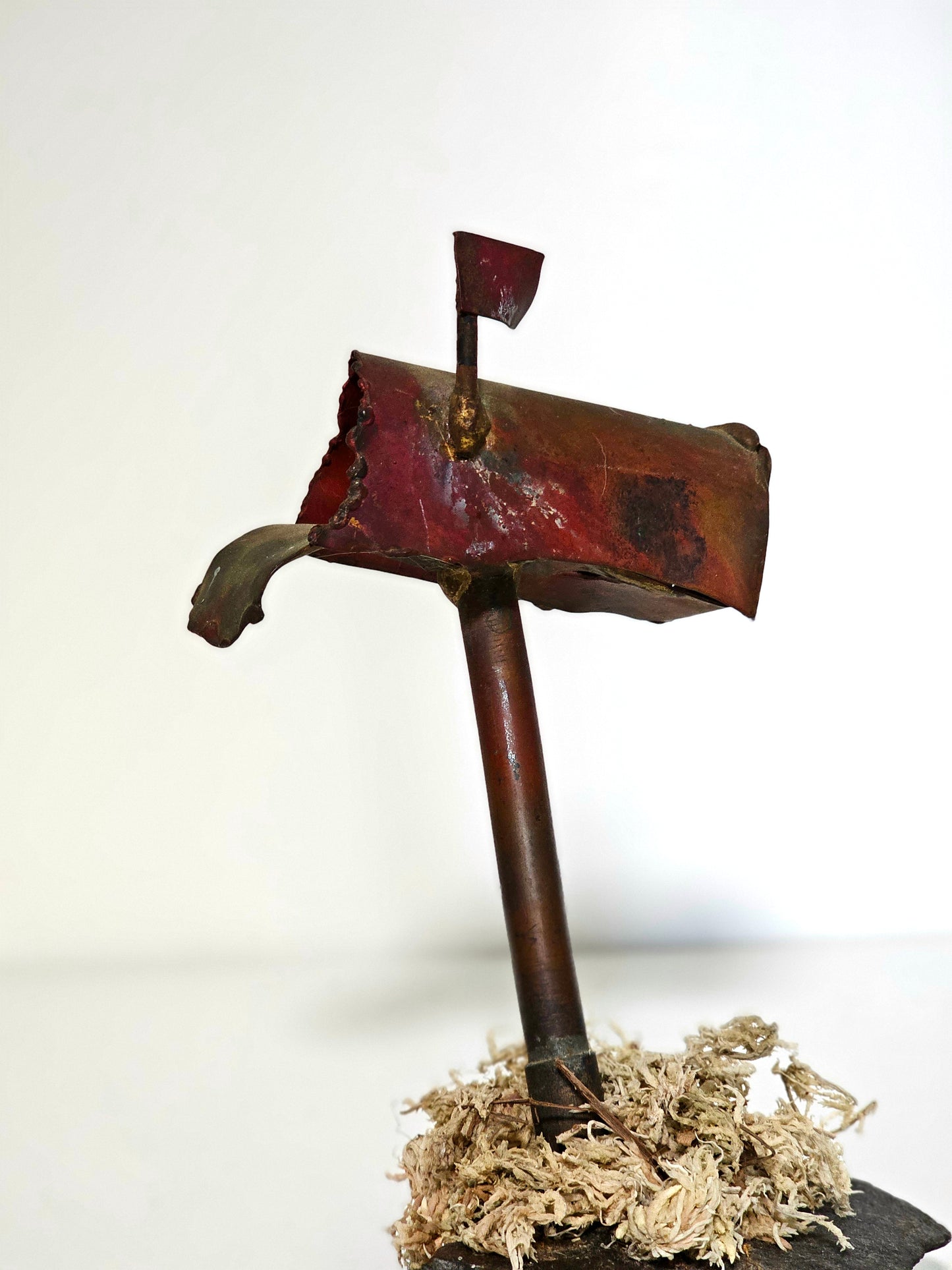 Handmade Folk Art Welded Mailbox