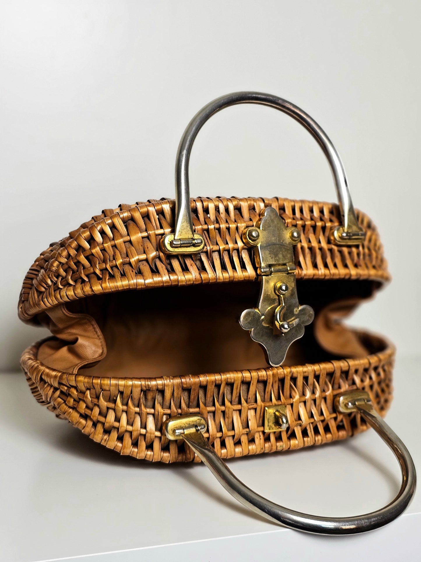 1960's Koret Oversize Wicker Purse