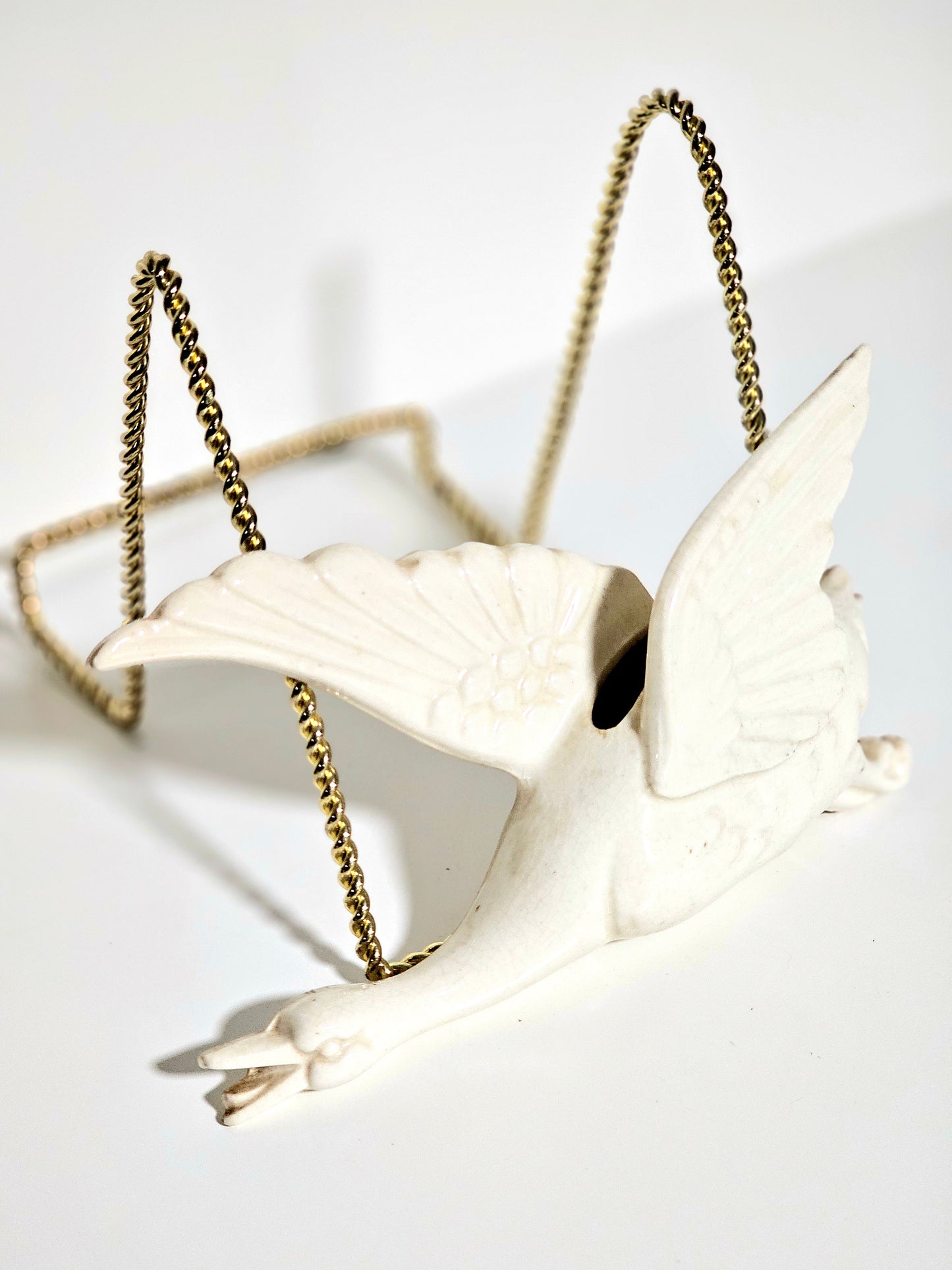 Ceramic Swan Wall Hanger Planter