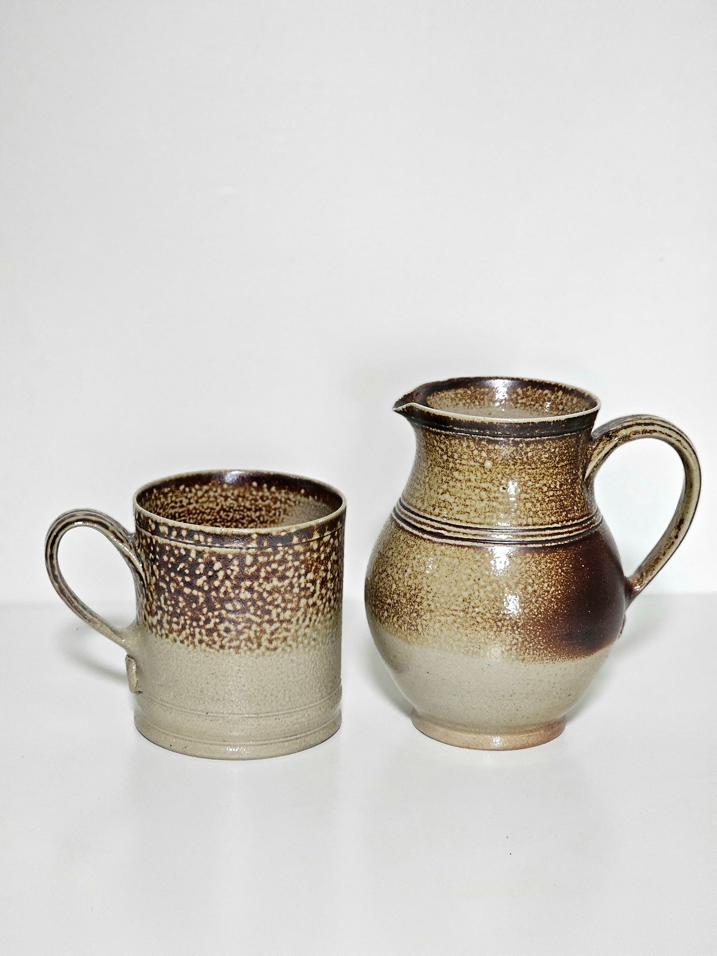 Portebello Salt Glazed Creamer & Mug Set