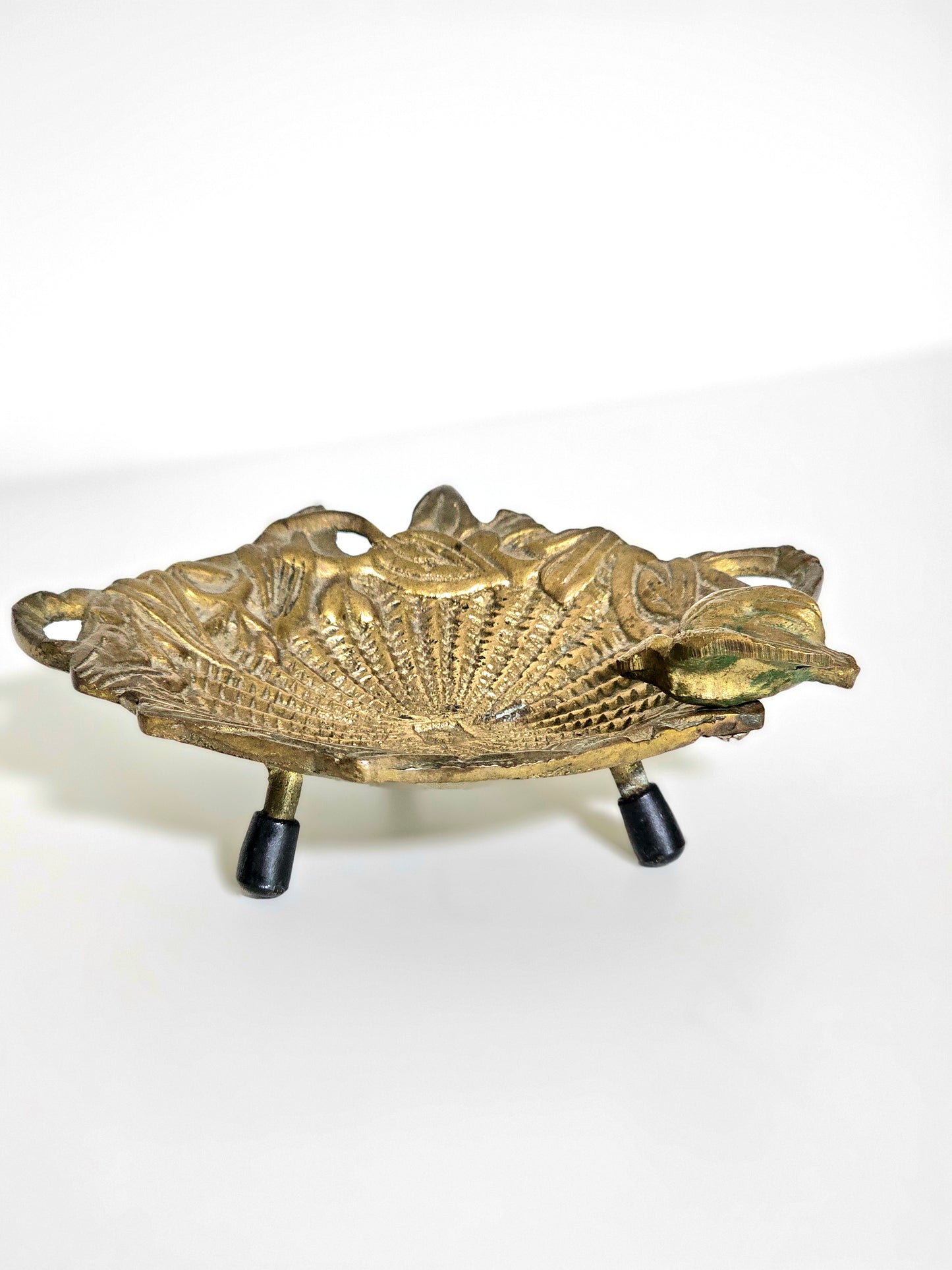 Ornate Brass Birdbath Ashtray