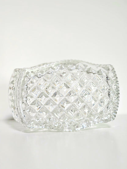 Heavy Diamond Cut Crystal Box