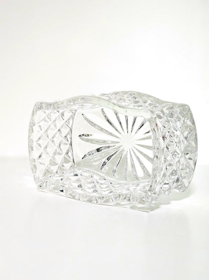 Heavy Diamond Cut Crystal Box