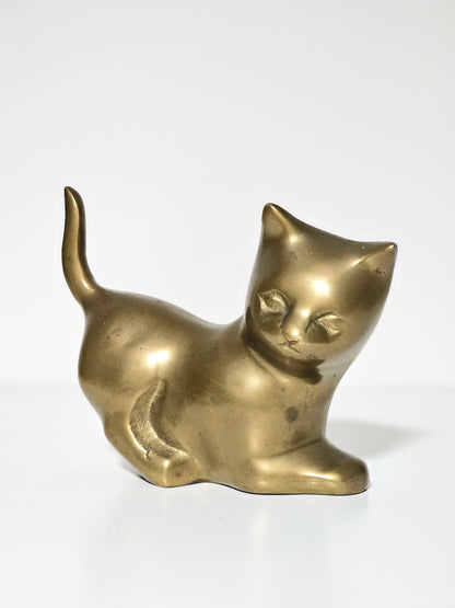 Medium Brass Cat Ring Holder