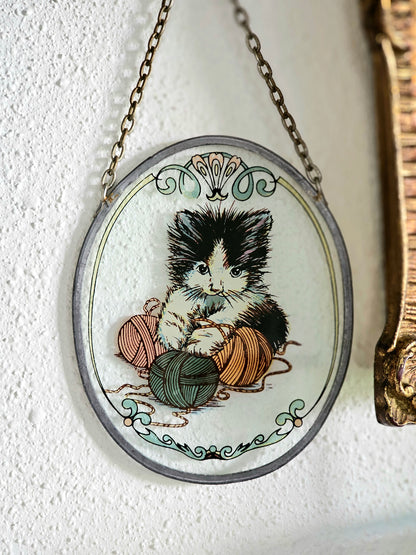 Vintage Kitten Wall Hanger