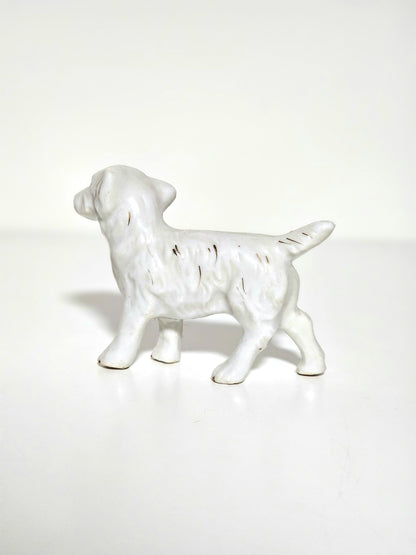 Porcelain Gold Gilt Spaniel