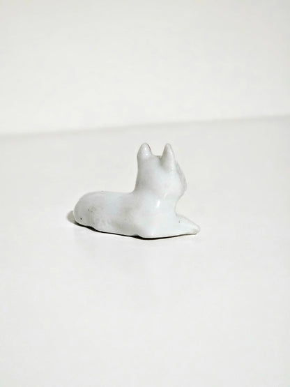 Caramel Frenchie Porcelain Dog