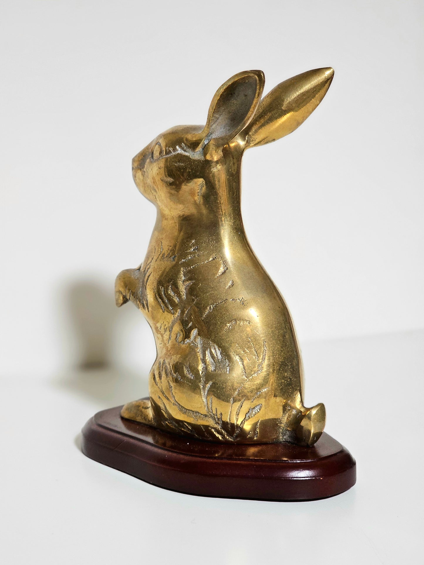 Brass Rabbit Bookend