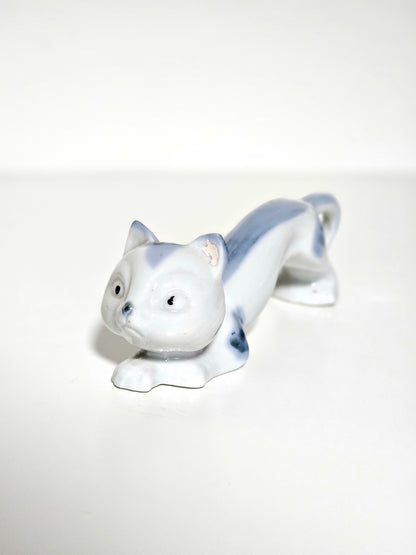 Long Stretching Cat Figurine