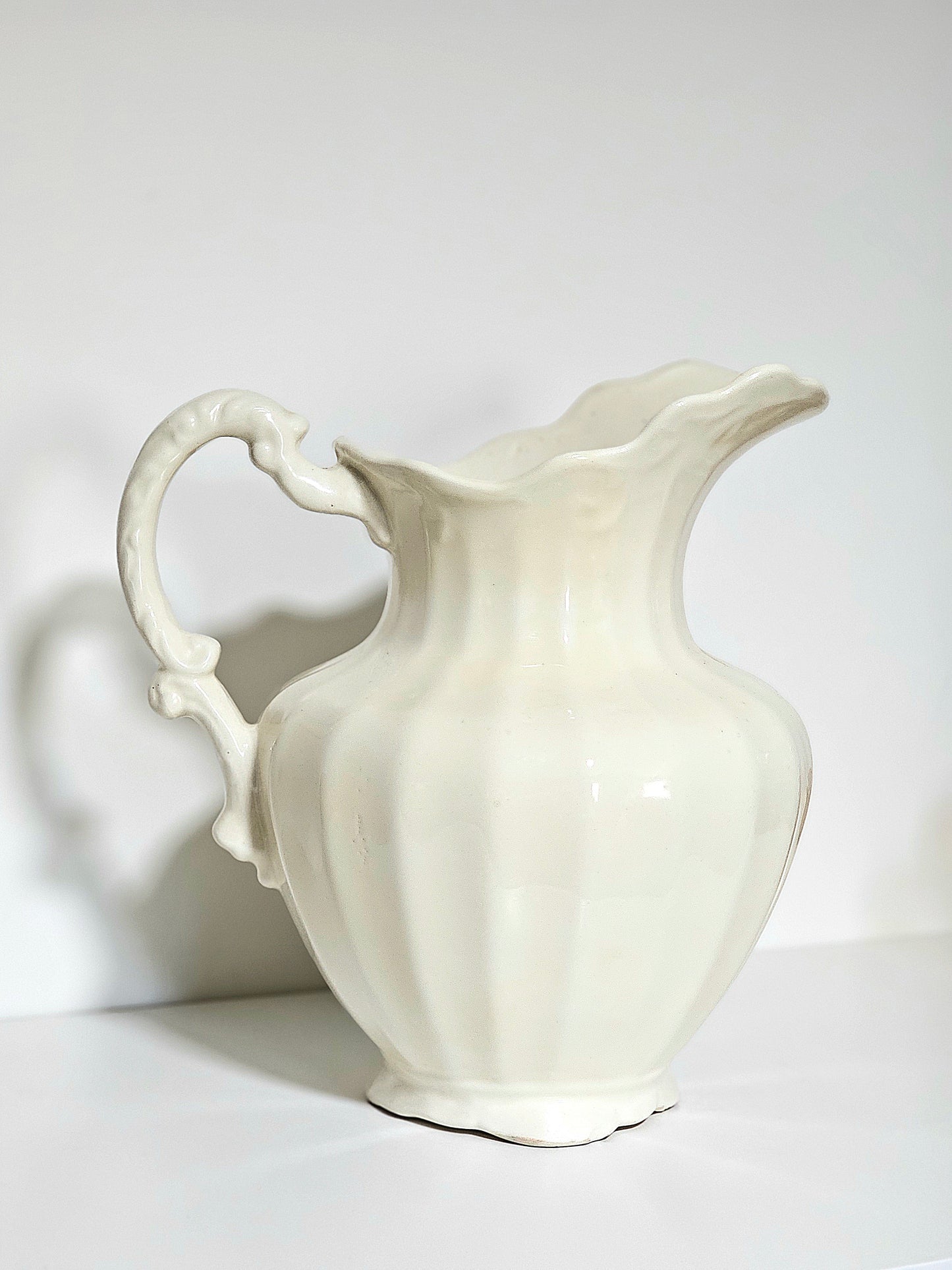 Large Ironstone Wash Basin Pitcher