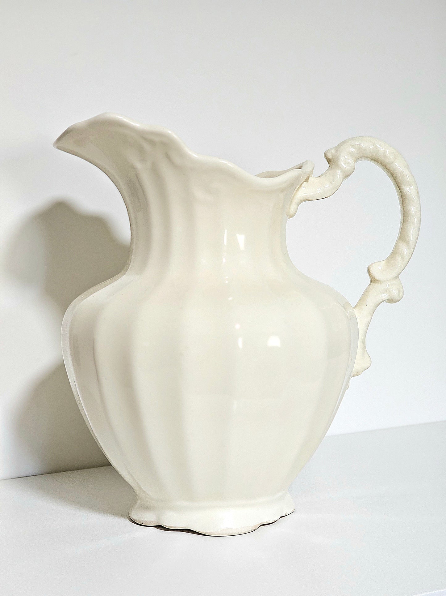 Large Ironstone Wash Basin Pitcher