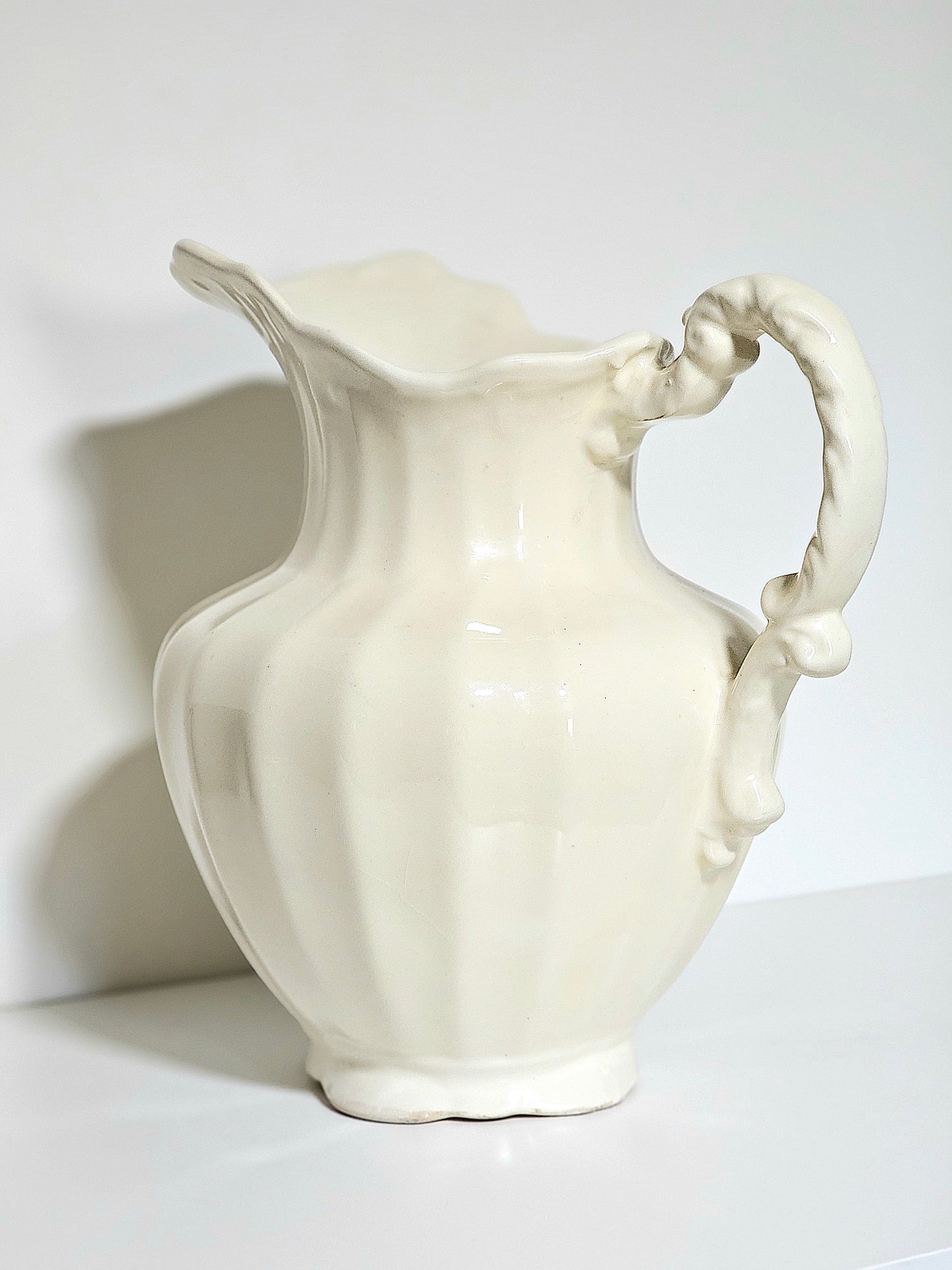 Large Ironstone Wash Basin Pitcher