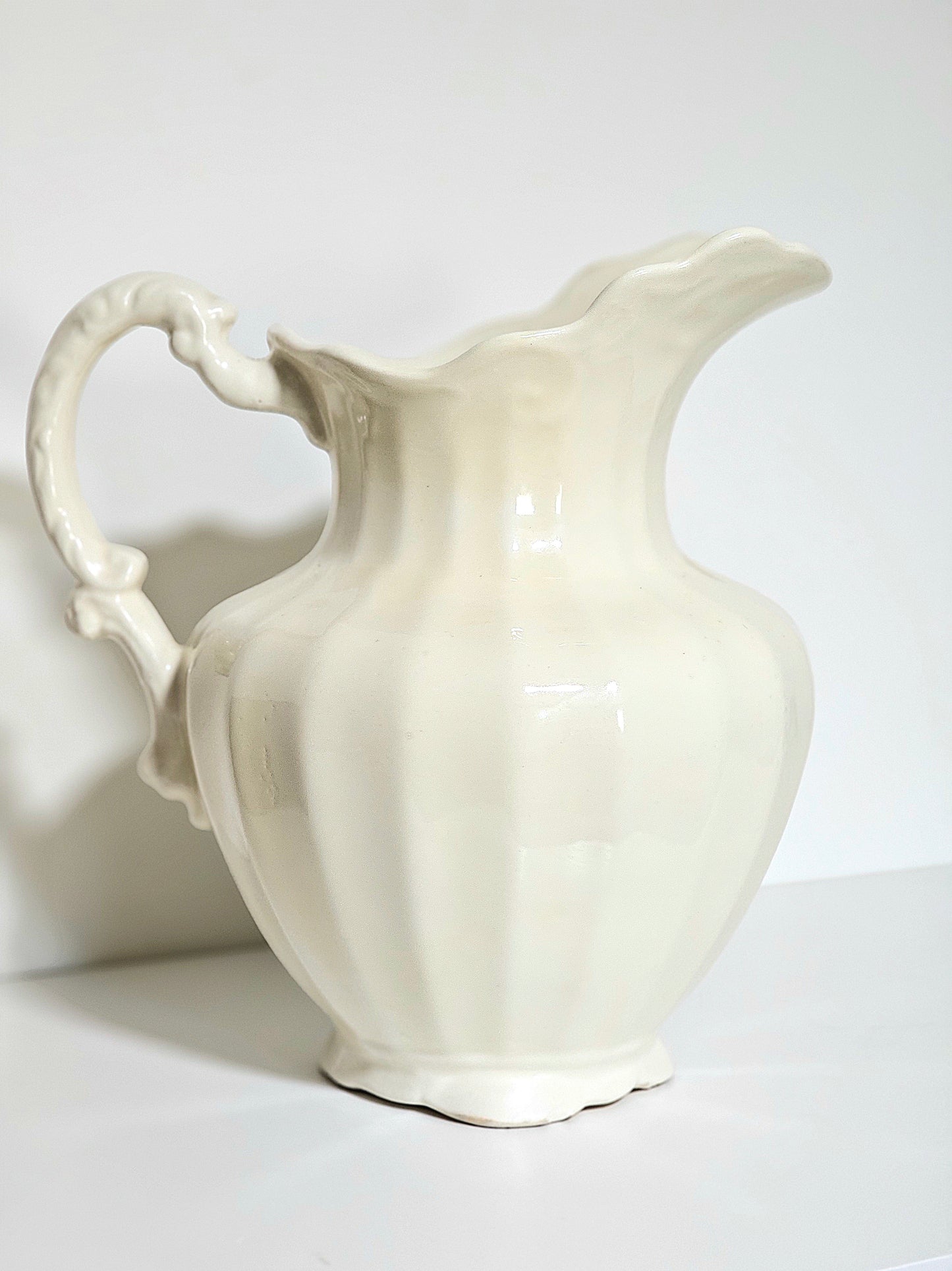 Large Ironstone Wash Basin Pitcher