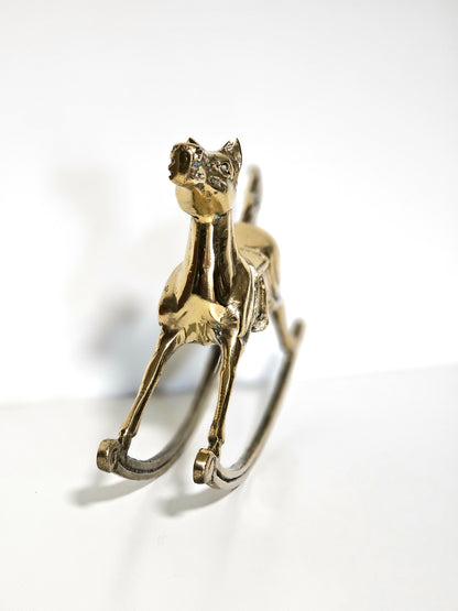 Classic Brass Rocking Horse