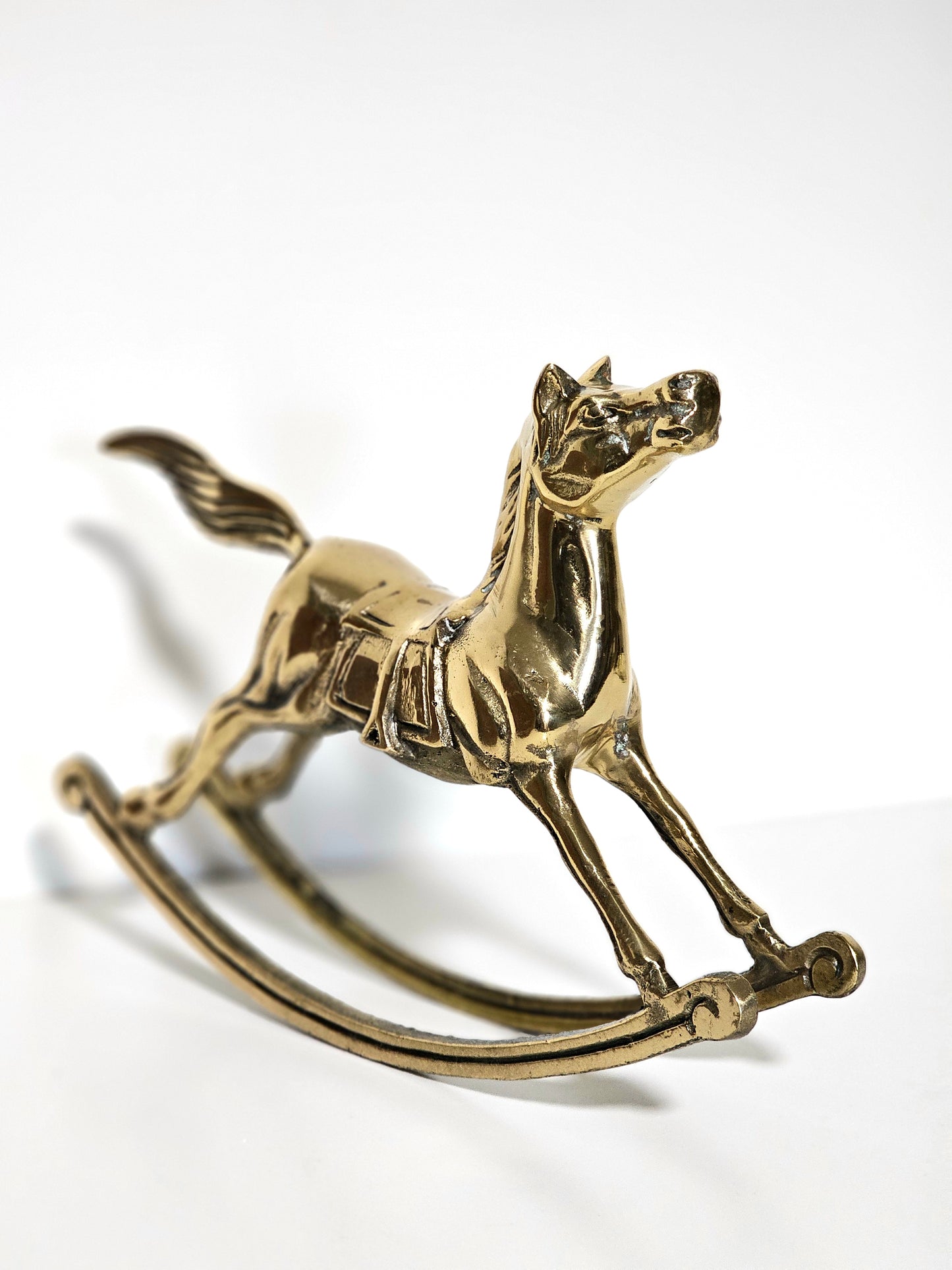 Classic Brass Rocking Horse