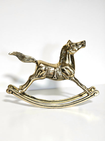 Classic Brass Rocking Horse