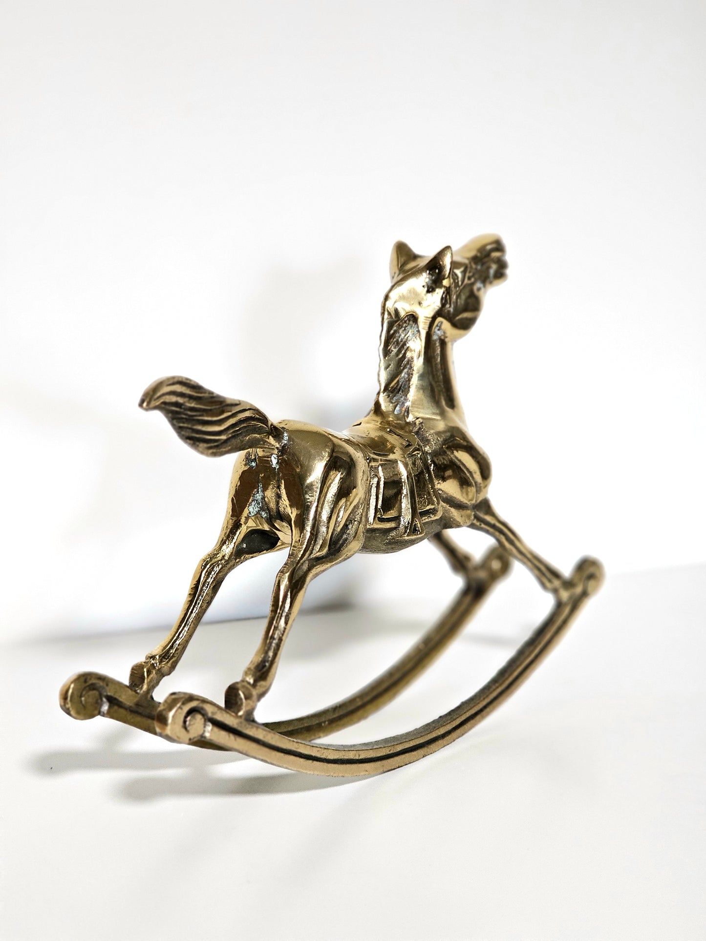 Classic Brass Rocking Horse