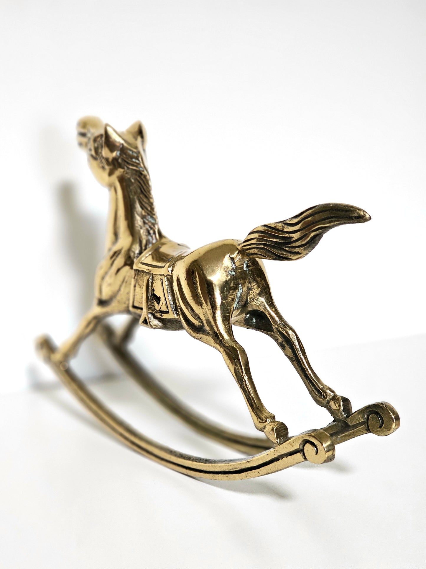 Classic Brass Rocking Horse