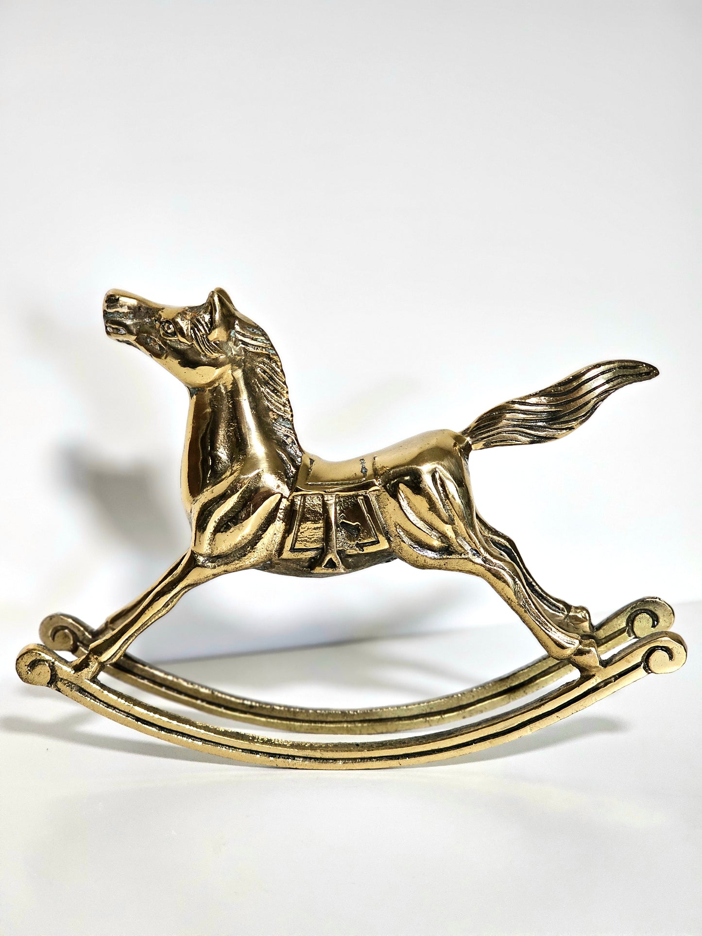 Classic Brass Rocking Horse