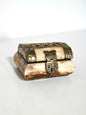 Camel Bone Brass Lined Pill Box