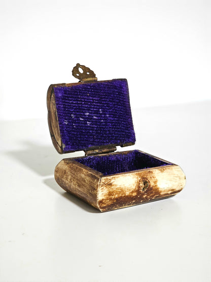 Camel Bone Brass Lined Pill Box