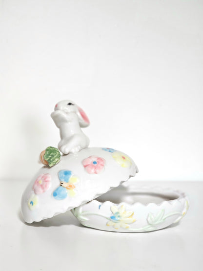 Lidded Easter Egg Jelly-Bean Dish