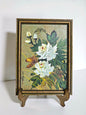 Handmade Paper Gouache Peony Butterfly Painting