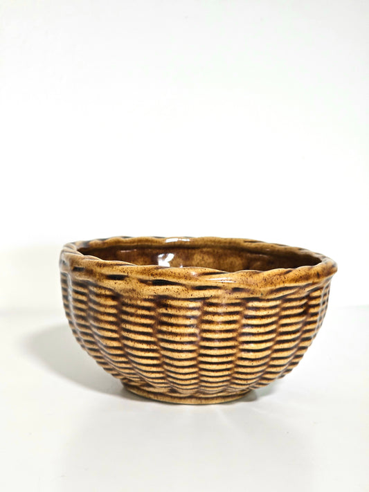 Green Gables PEI Ceramic Wicker Basket
