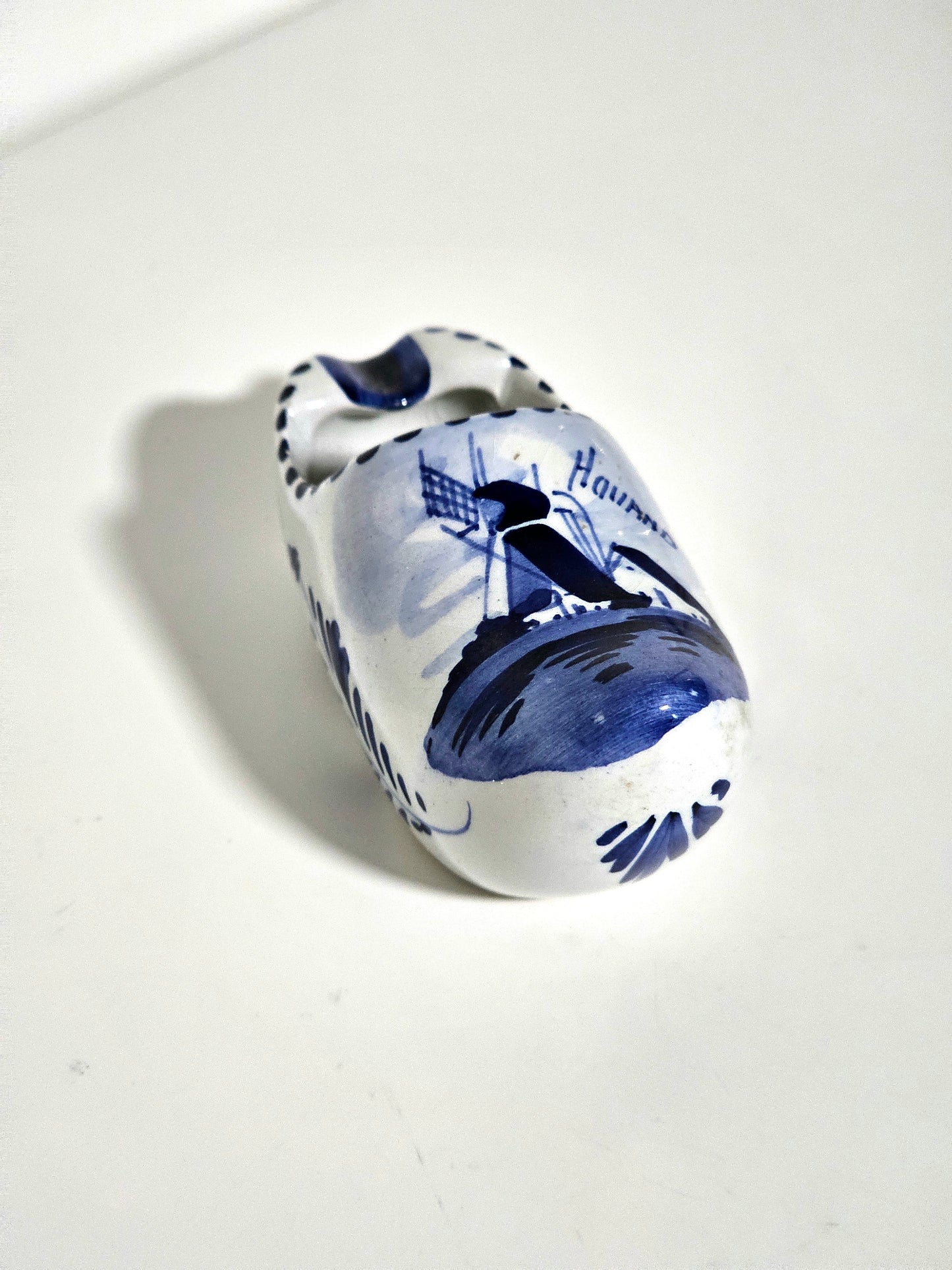 Handpainted Delft Blue Clog Shoe Ashtray