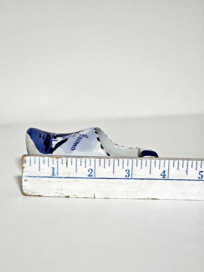 Handpainted Delft Blue Clog Shoe Ashtray
