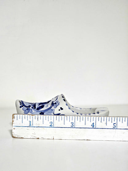 Handpainted Delft Blue Clog Ashtray