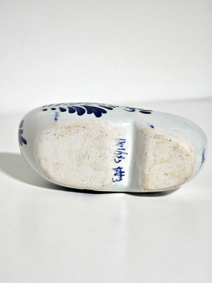 Handpainted Delft Blue Clog Shoe Ashtray