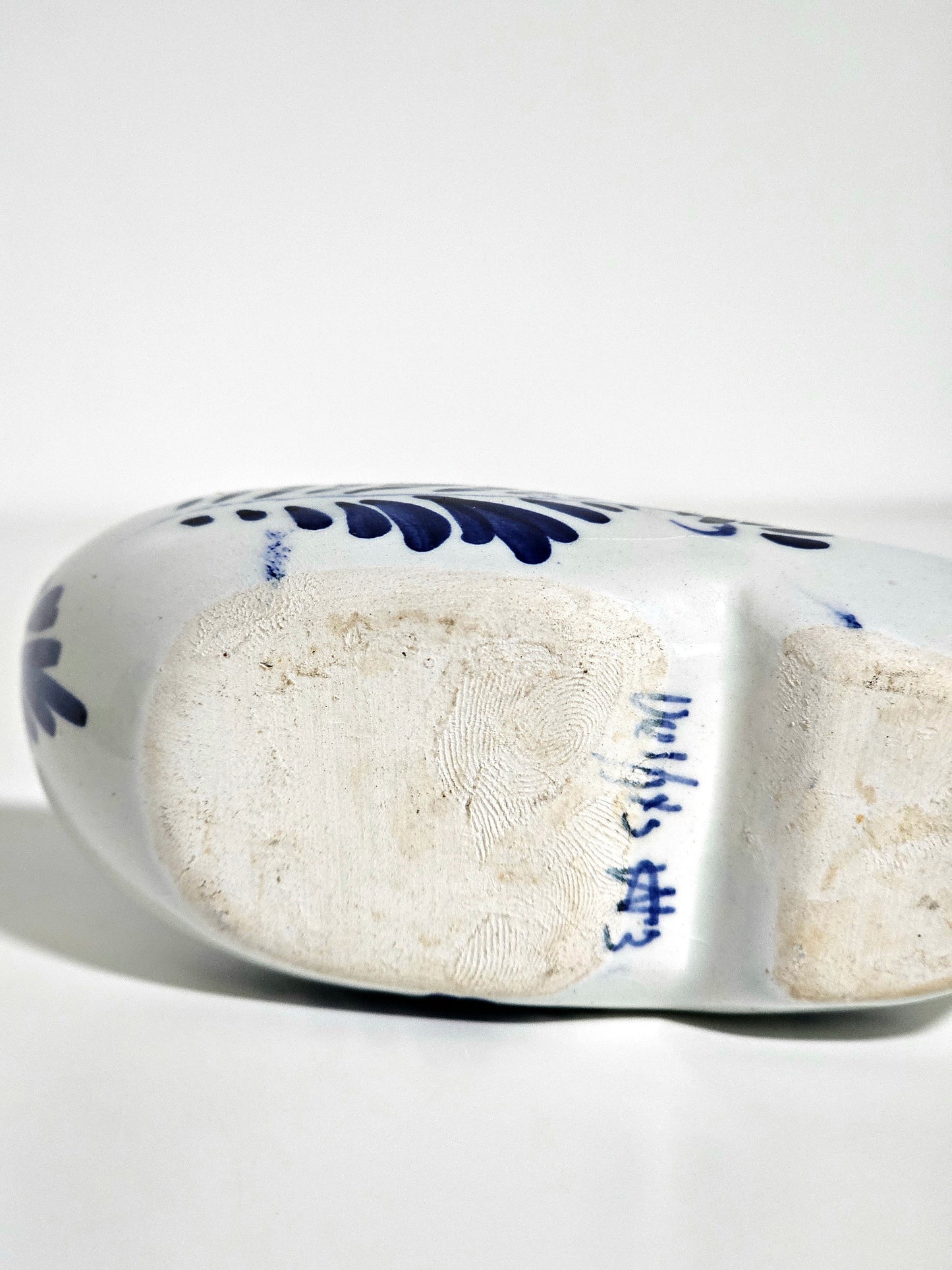 Handpainted Delft Blue Clog Shoe Ashtray