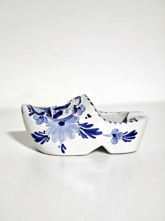 Handpainted Delft Blue Clog Ashtray
