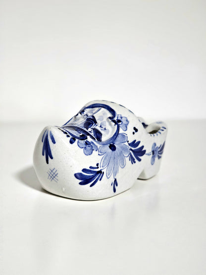 Handpainted Delft Blue Clog Ashtray