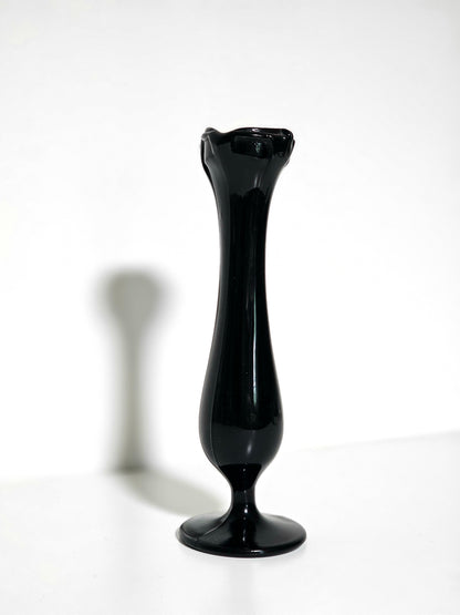 Amethyst Glass Swung Bud Vase
