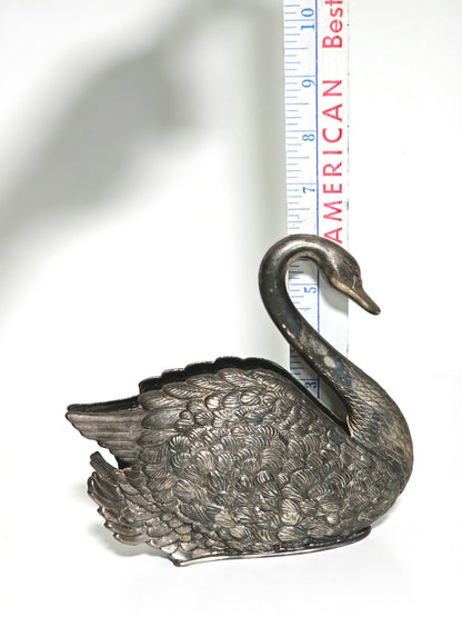 Italian Silverplated Swan Letter Holder