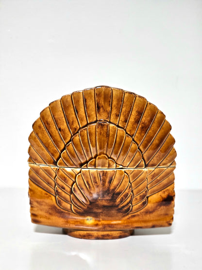 Ceramic Turkey Centerpiece Jar