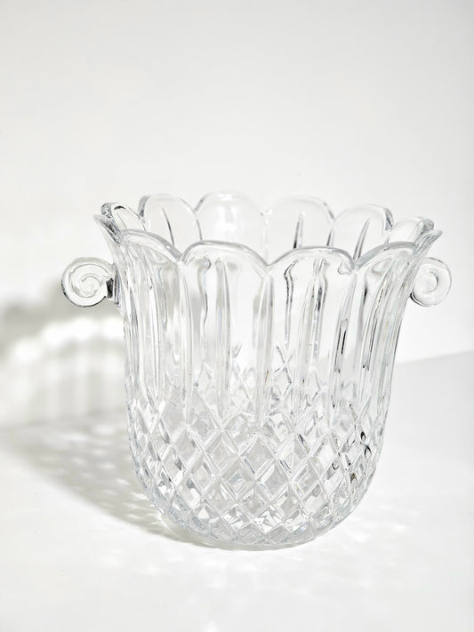 Diamond Cut Godinger Crystal Ice Bucket
