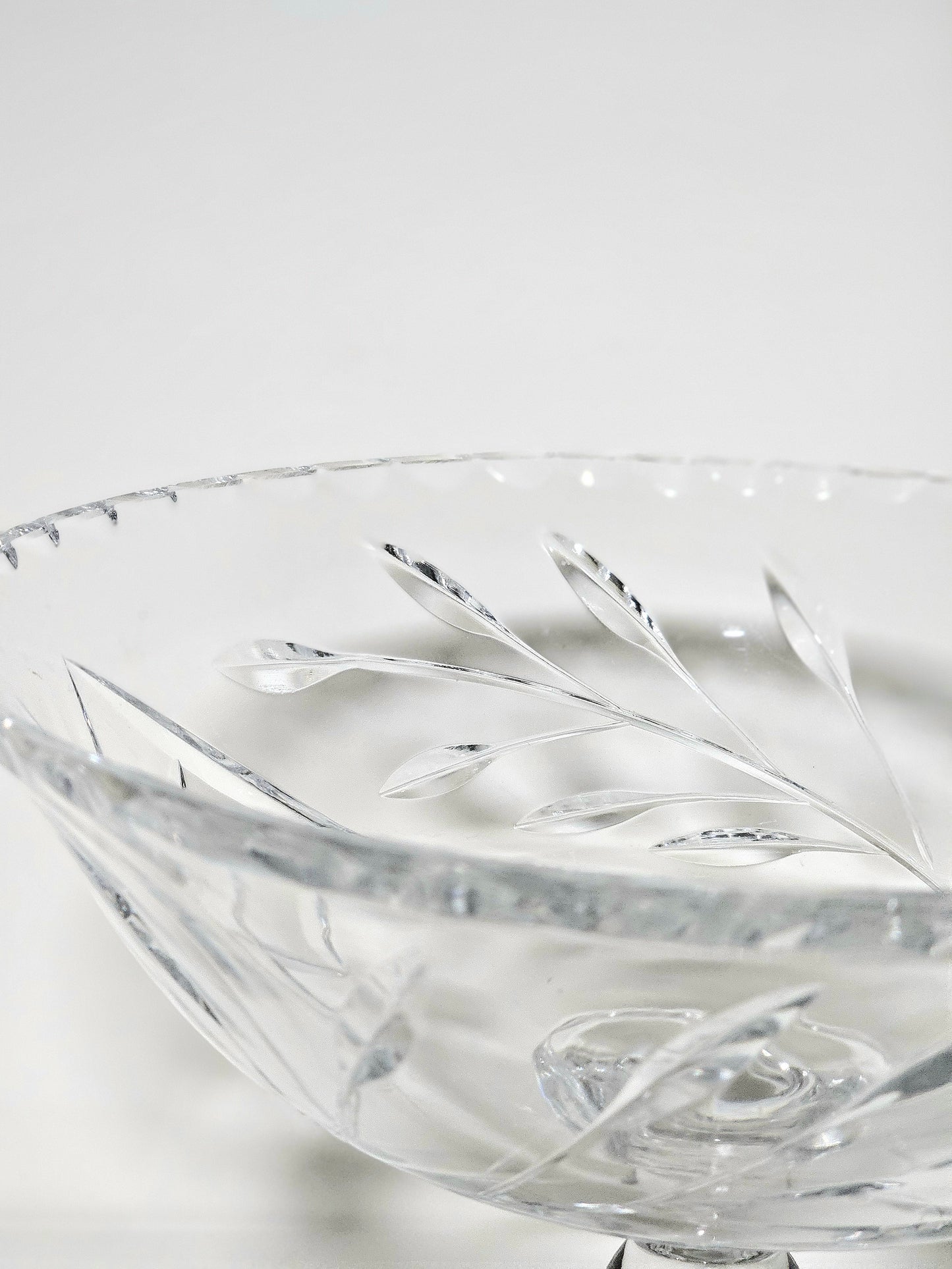 Cut Crystal Pedestal Compote
