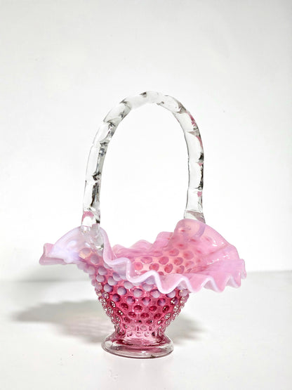 *READ* 1940's Fenton Opalescent Basket