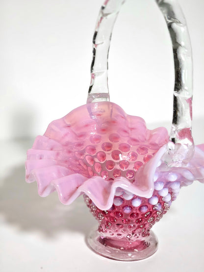 *READ* 1940's Fenton Opalescent Basket