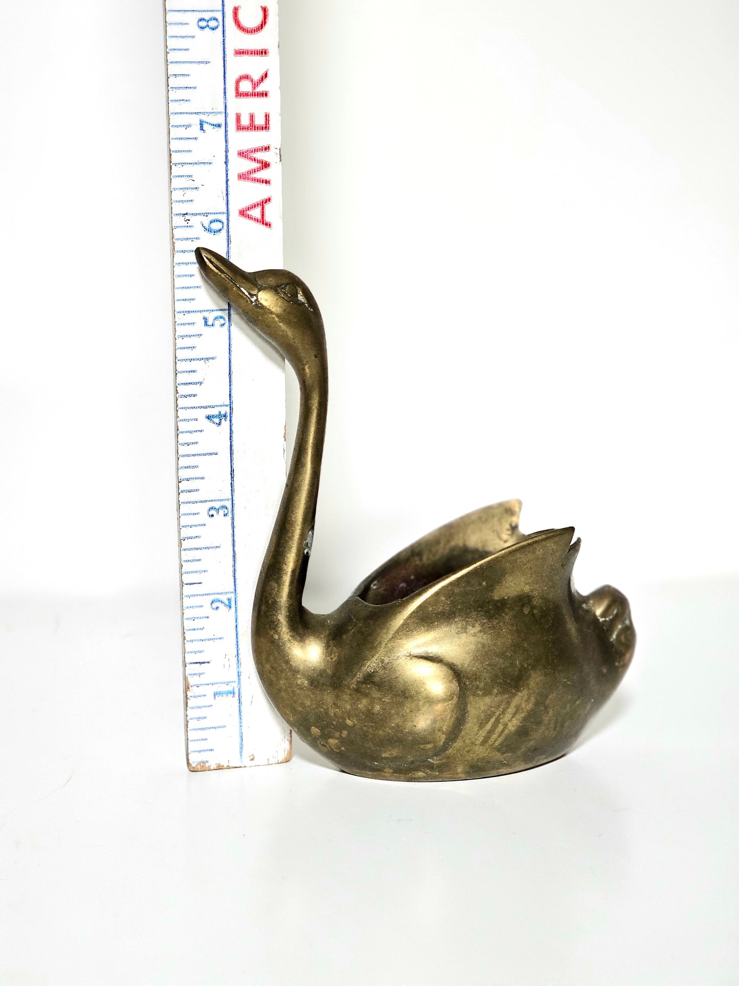 Brass Swan Planter
