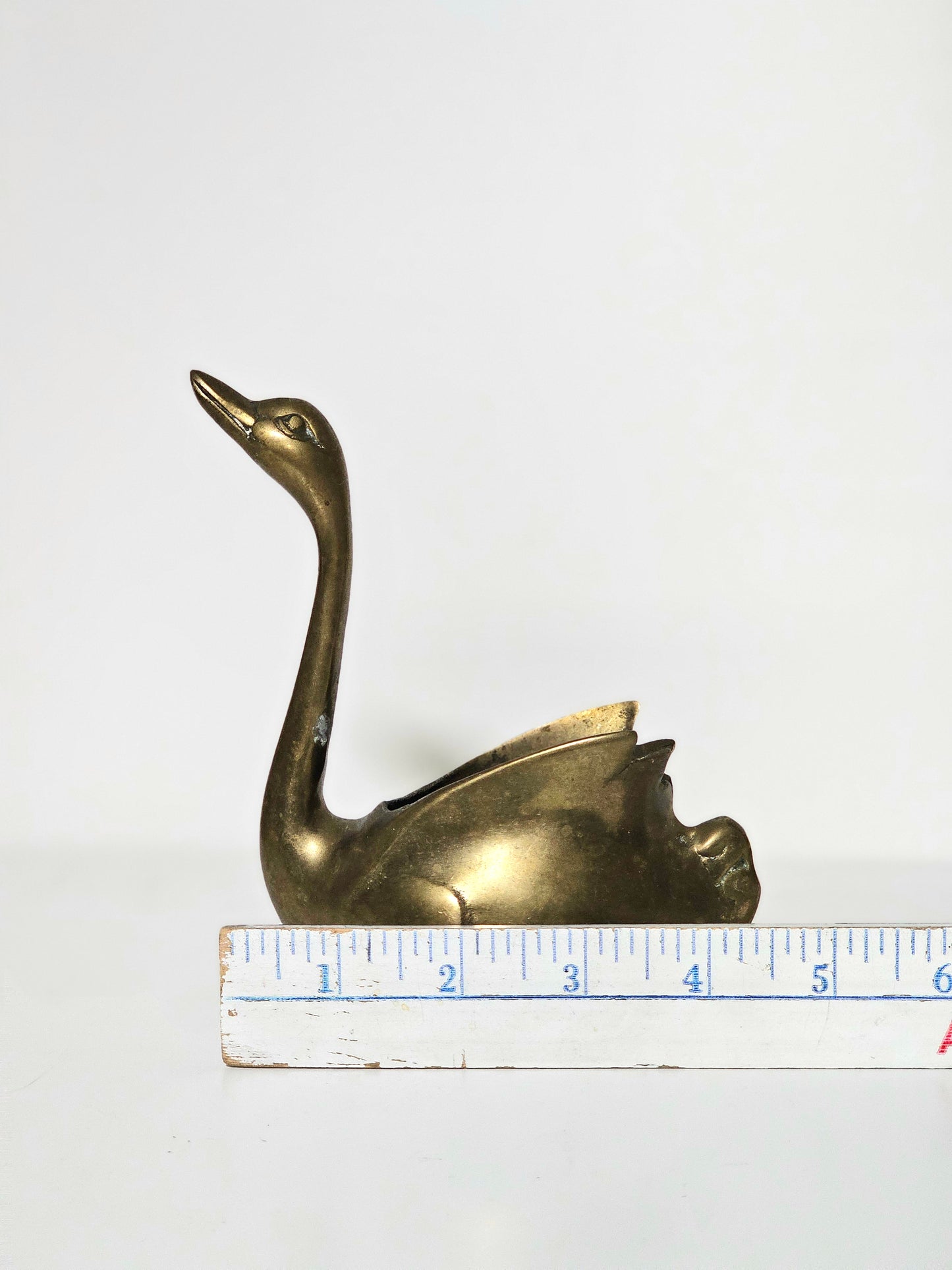 Brass Swan Planter
